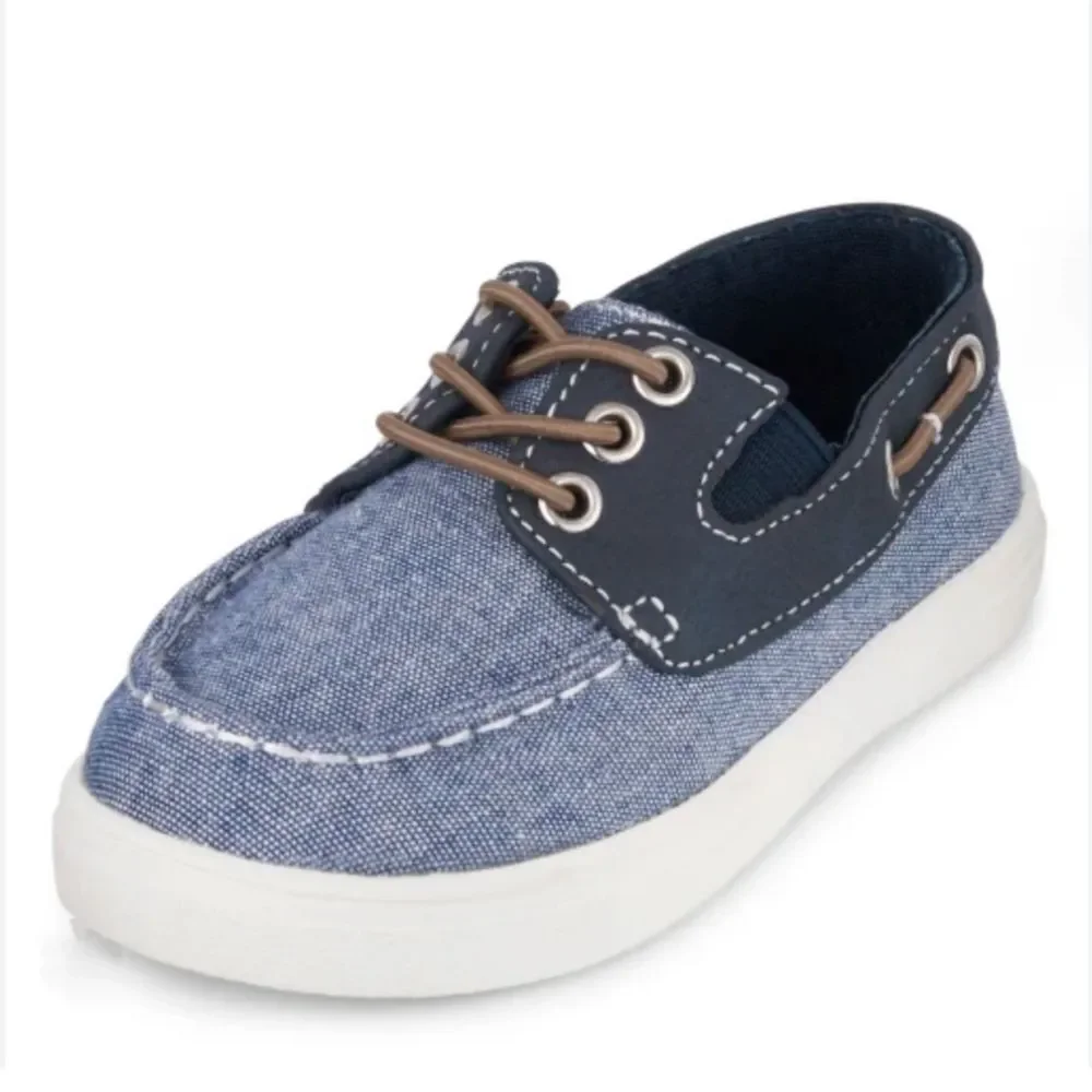 The Children’s PlaceToddler Boys Chambray Boat Shoes - Navy toddler size 7